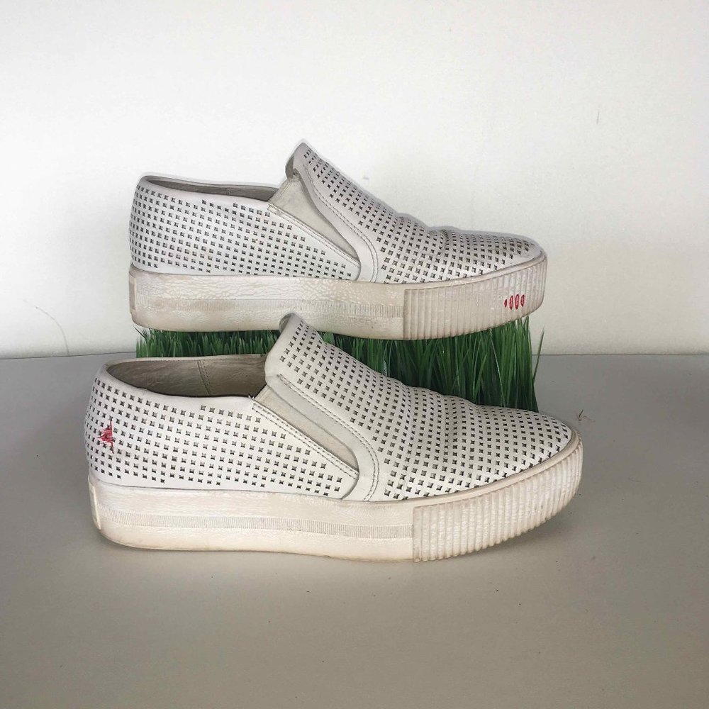 ASN White Wedge Sneakers